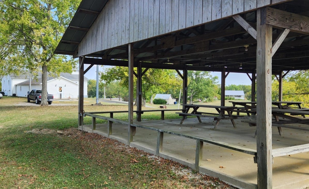 Phot of Fellowship Church from the pavillion